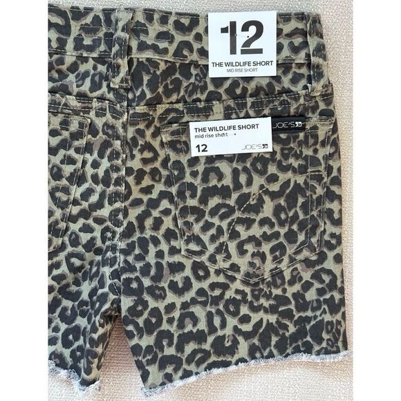 JOES JEANS Girl’s The Wildlife Mid Rise Shorts- WATER LILY, SZ 12 - Picture 4 of 6